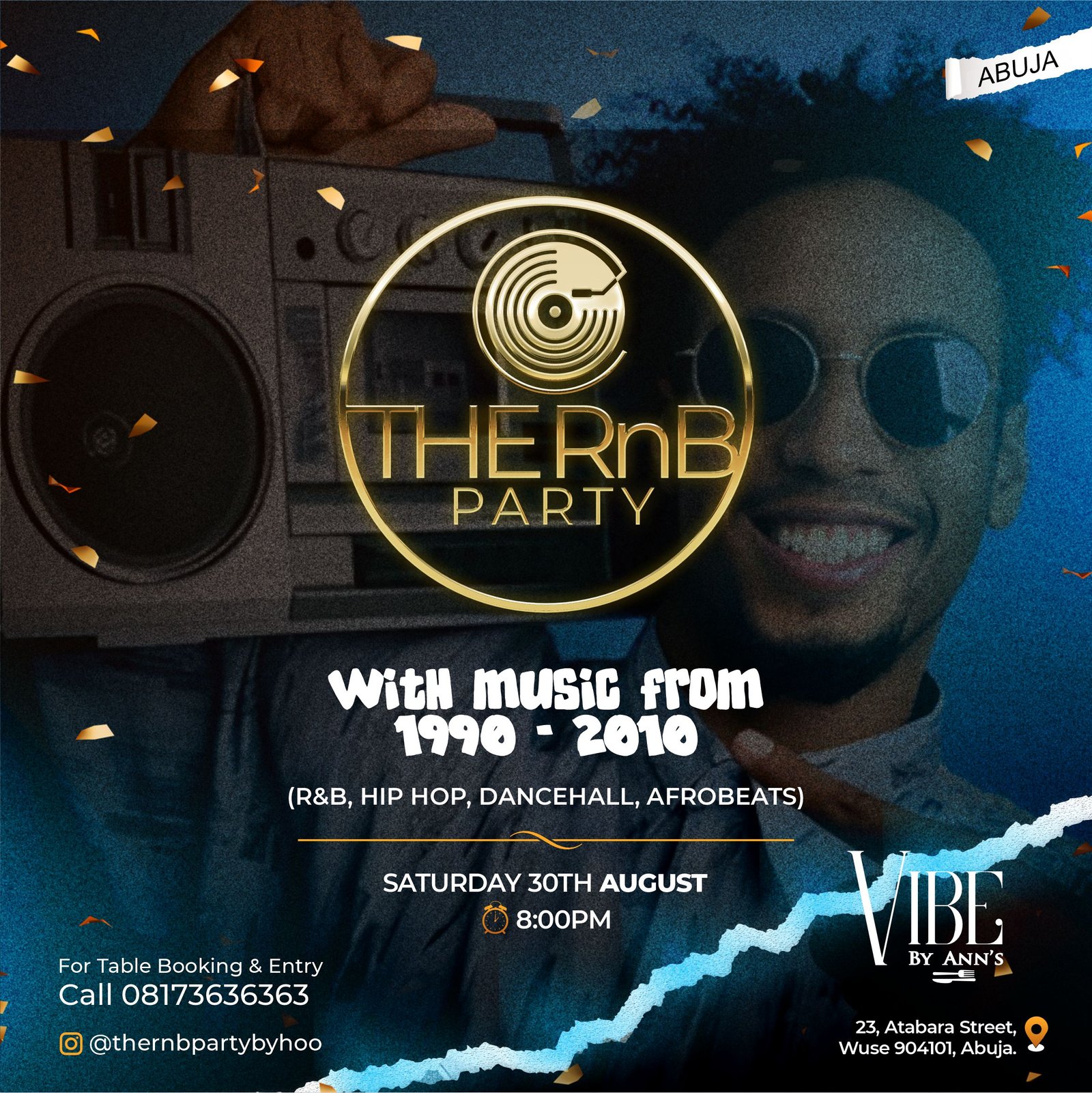 THE RNB PARTY - ABUJA - AUGUST 30TH