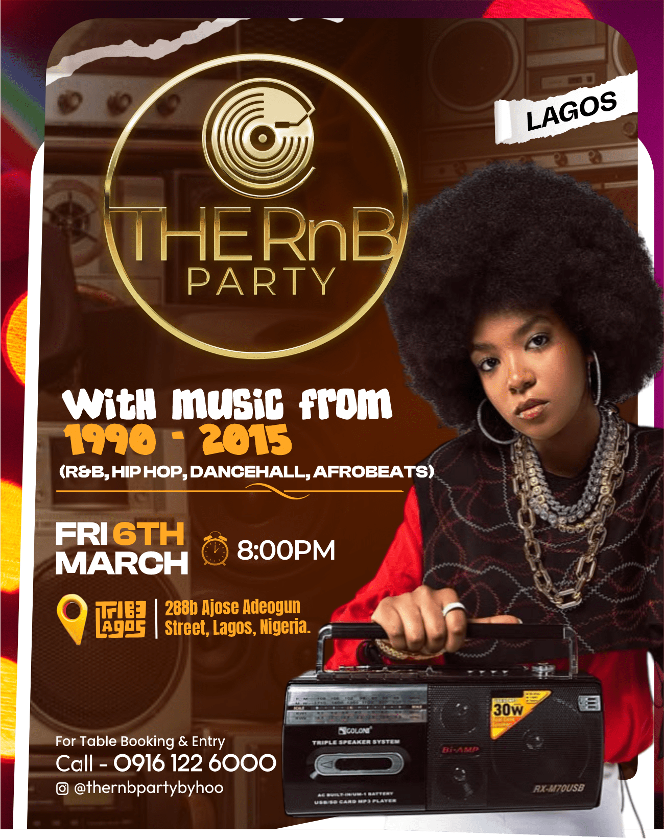 THE RNB PARTY - MARCH 6TH