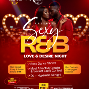 THE SEXY RNB PARTY -ENUGU VALENTINE EDITION- FEBRUARY 13TH