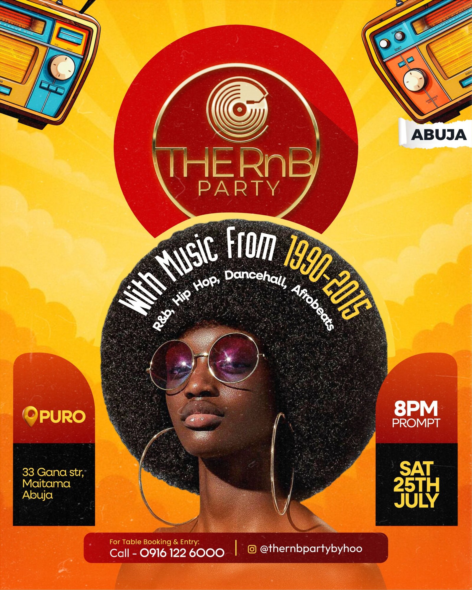 THE RNB PARTY - ABUJA - July 25th